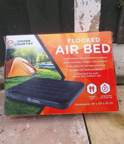 Portable flocked air bed - portable,