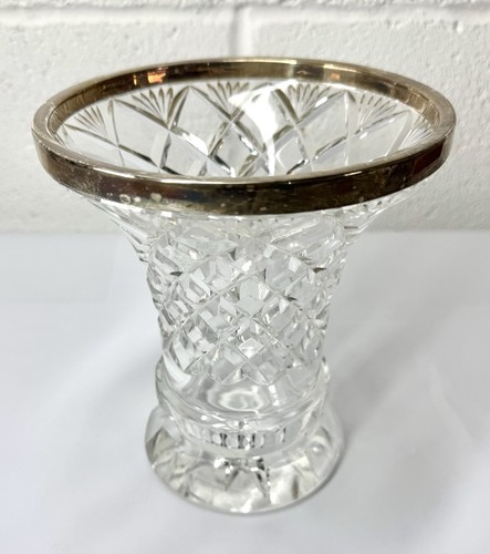 Vintage cut crystal - cut, vase