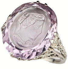 Art Deco Era Amethyst Intaglio