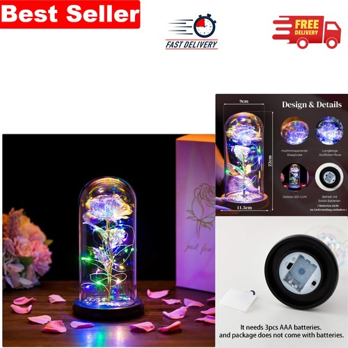Rainbow led glass dome - rainbow,