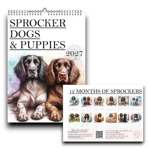 Sprocker spaniel calendar - sprocker,