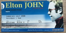 Elton John Ticket Stub -