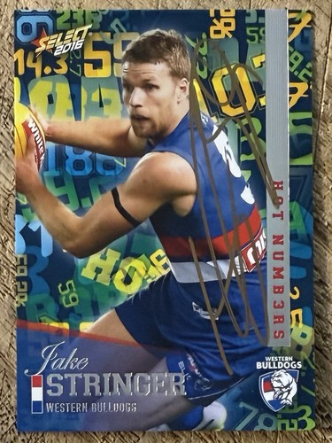Jake stringer signed 2016 afl - signed,