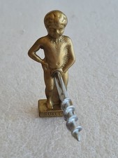 Vintage Brass Corkscrew - Brussels, Rude, Risqué