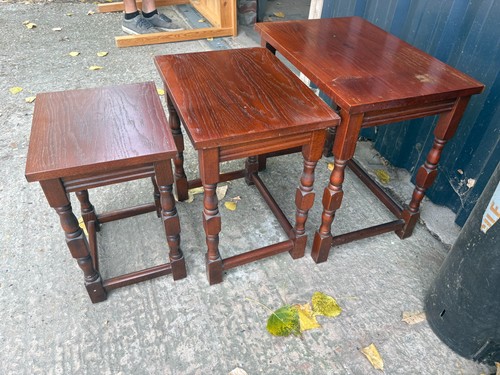 Vintage nest tables brown - nest,