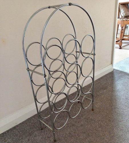 Freestanding arch metal wine - freestanding,