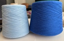 Cone Yarn x 2 lot, blues