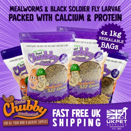 Dried mealworms calciworms mix - dried,