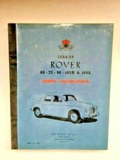 ROVER P4 PARTS CATALOGUE 1954-1959 GENUINE ORIGINAL NEW NOS BOXED 4235