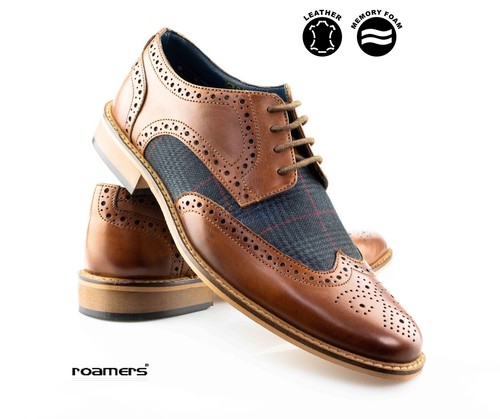 Mens leather smart office lace - mens,