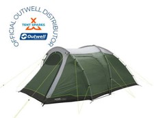 Outwell Cloud 5 Plus Tent, 5 Person Family Tent - Green/Grey