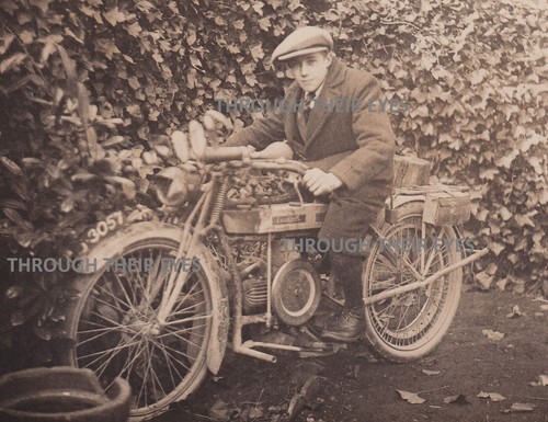 Original photo postcard man - , on