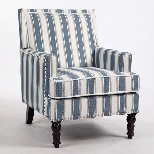 Blue mix white striped - blue,