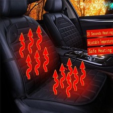 Luxury Heated Car Seat Cushion Heater Aftermarket Universal Fit 12V Cold Winter