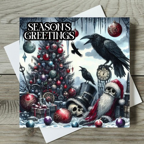Gothic christmas card - card, goth