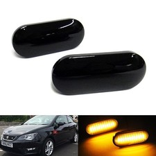 2x Black Side Indicator LED