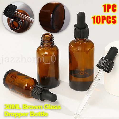 Glass dropper bottles 10ml - glass,