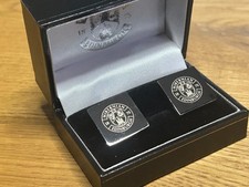 Hibernian (Hibs) - Crest Cufflinks (square shape)