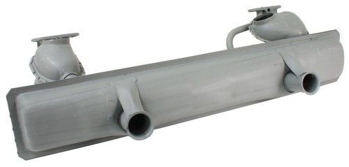 Exhaust silencer twin - silencer, w