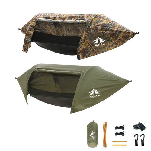 440lbs man camping - 1-2, hammock