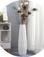 White Tall Floor Vase, 24"