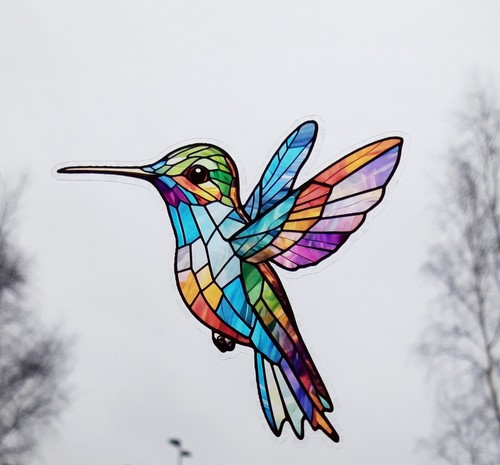 Decorative hummingbird stained - hummingbird,