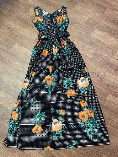 70s jean varon designer maxi - 70s,