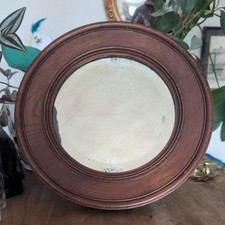 Old Antique Oak Circular Round