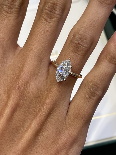 Marquise diamond ring vvs2 - e,