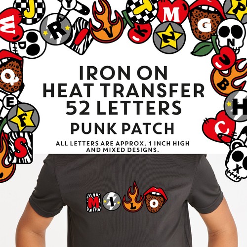 Iron kids letters halloween - iron, on