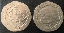 1996 Isle of Man 20p Coin