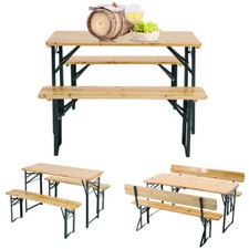 Beer Table & Bench Set Outdoor