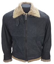 Estelle Vintage Type B-3 Leather sheepskin  Flying Pilot Bomber jacket Large