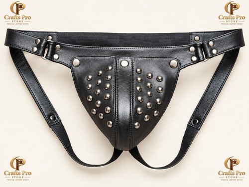 Mens genuine leather jockstrap - genuine,