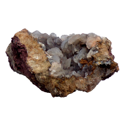 Tabular calcite hematite - tabular, on
