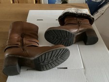 Dune Women's Tan Brown Boots UK Size 5 /38 Excellent Condition .