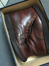Trickers mens burgundy waxy - mens,