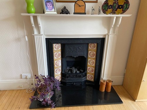 Edwardian cast iron - , fireplace