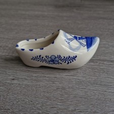Vintage Delft Handpainted Windmill Clog