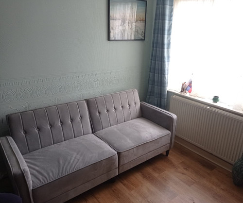 Vintage sofa bed seater - vintage,