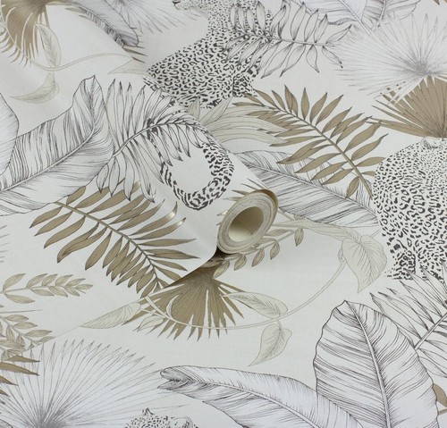 Tropical leopard wallpaper - tropical,
