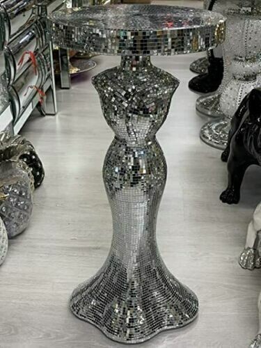 Silver venetian mirrored table - mirrored,