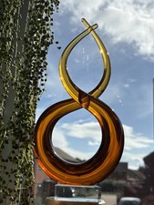 Large Modern Amber Decorative