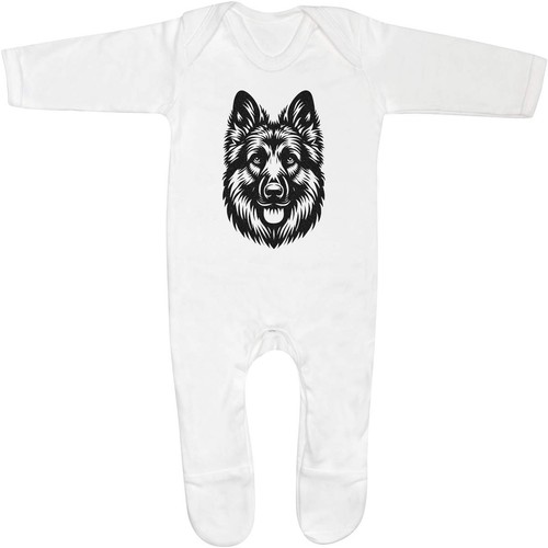 German shepherd dog - dog, front