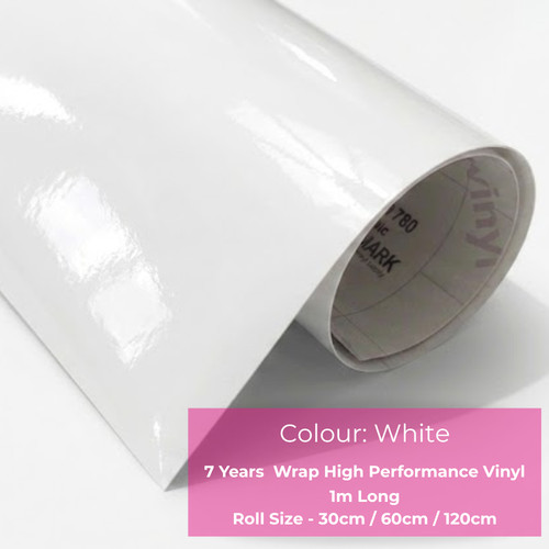 White sticky back - wrap, vinyl
