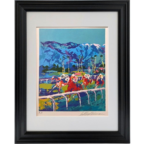 Leroy neiman santa anita plate - neiman,