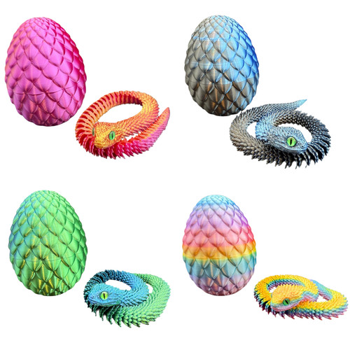 Printed articulated snake - 3d,