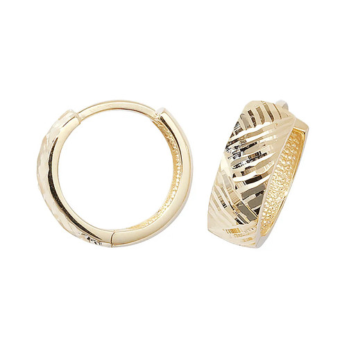 Hinged earrings 9ct yellow - hinged,