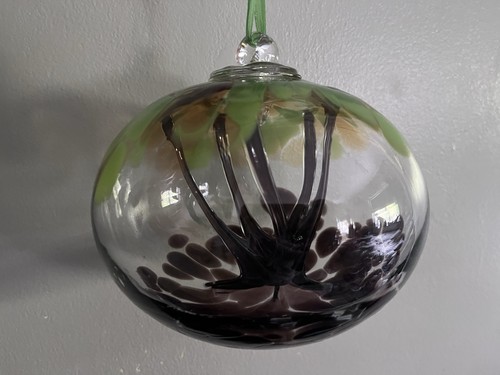 Glass spirit tree witch ball - witch,