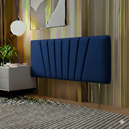 Headboard plush fabric padded - headboard,